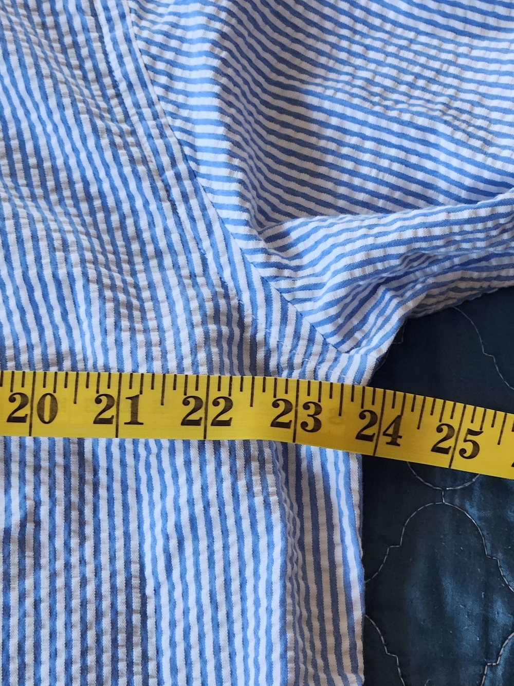 Brooks Brothers Blue and White Striped Seersucker Button-Down Shirt Size L - Picture 5 of 11
